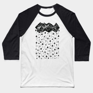 Geometric rain Baseball T-Shirt